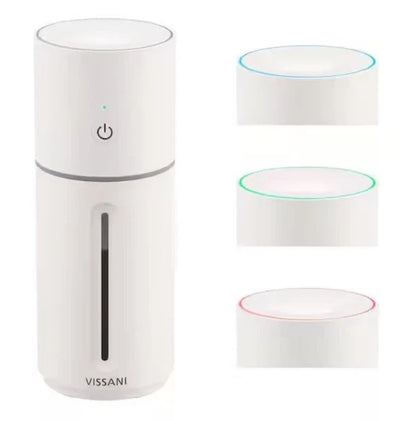 Portable Humidifier 10oz USB-C Rechargeable w/ LED Accent Light - Vissani -New