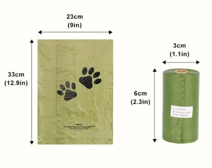Dog Poop Bags 270 Ct Biodegradable Leakproof Pet Waste Bags Strong Durable Green