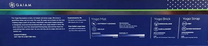 Gaiam Yoga Beginners Kit w/ Block Strap & Meditation Fitness Accessories