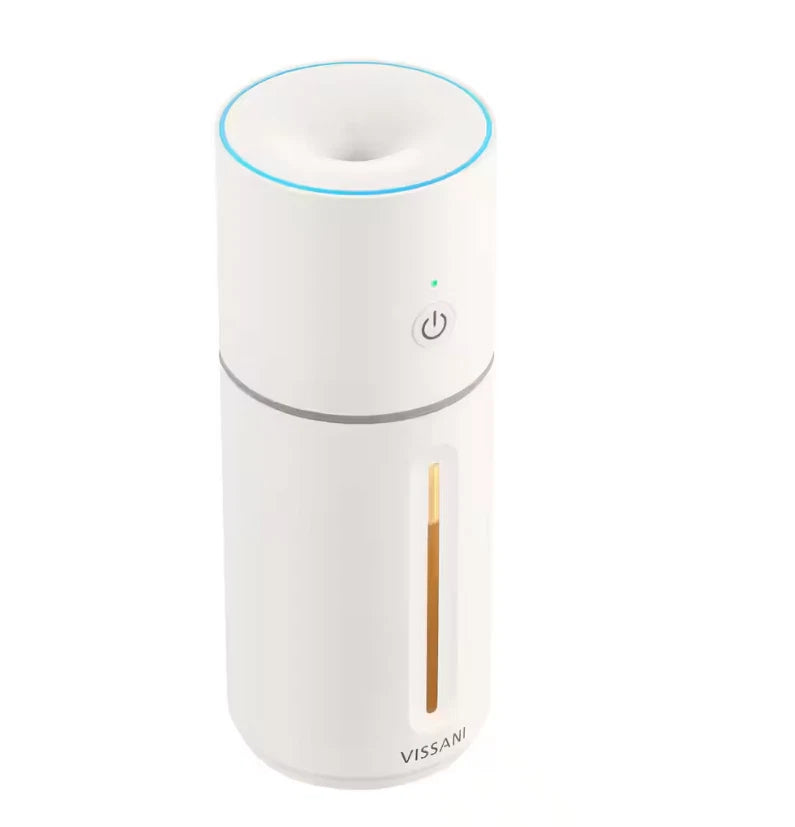 Portable Humidifier 10oz USB-C Rechargeable w/ LED Accent Light - Vissani -New