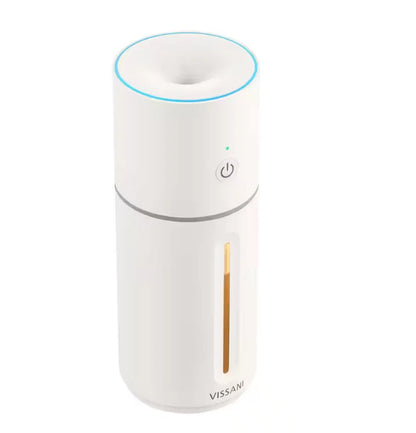 Portable Humidifier 10oz USB-C Rechargeable w/ LED Accent Light - Vissani -New