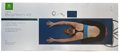 Gaiam Yoga Beginners Kit w/ Block Strap & Meditation Fitness Accessories