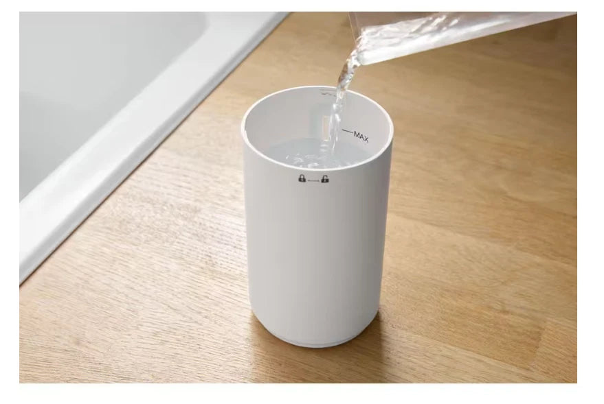 Portable Humidifier 10oz USB-C Rechargeable w/ LED Accent Light - Vissani -New