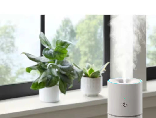 Portable Humidifier 10oz USB-C Rechargeable w/ LED Accent Light - Vissani -New